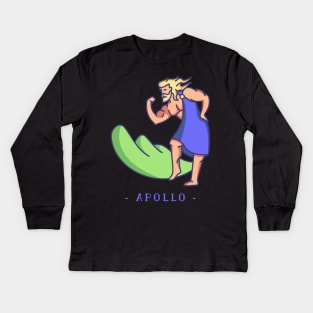 Apollo Greek Mythology Kids Long Sleeve T-Shirt